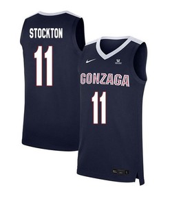 David Stockton 11 Gonzaga Bulldogs Elite Basketball Men Jersey - Navy