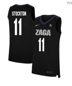 David Stockton 11 Gonzaga Bulldogs Elite Basketball Youth Jersey - Black