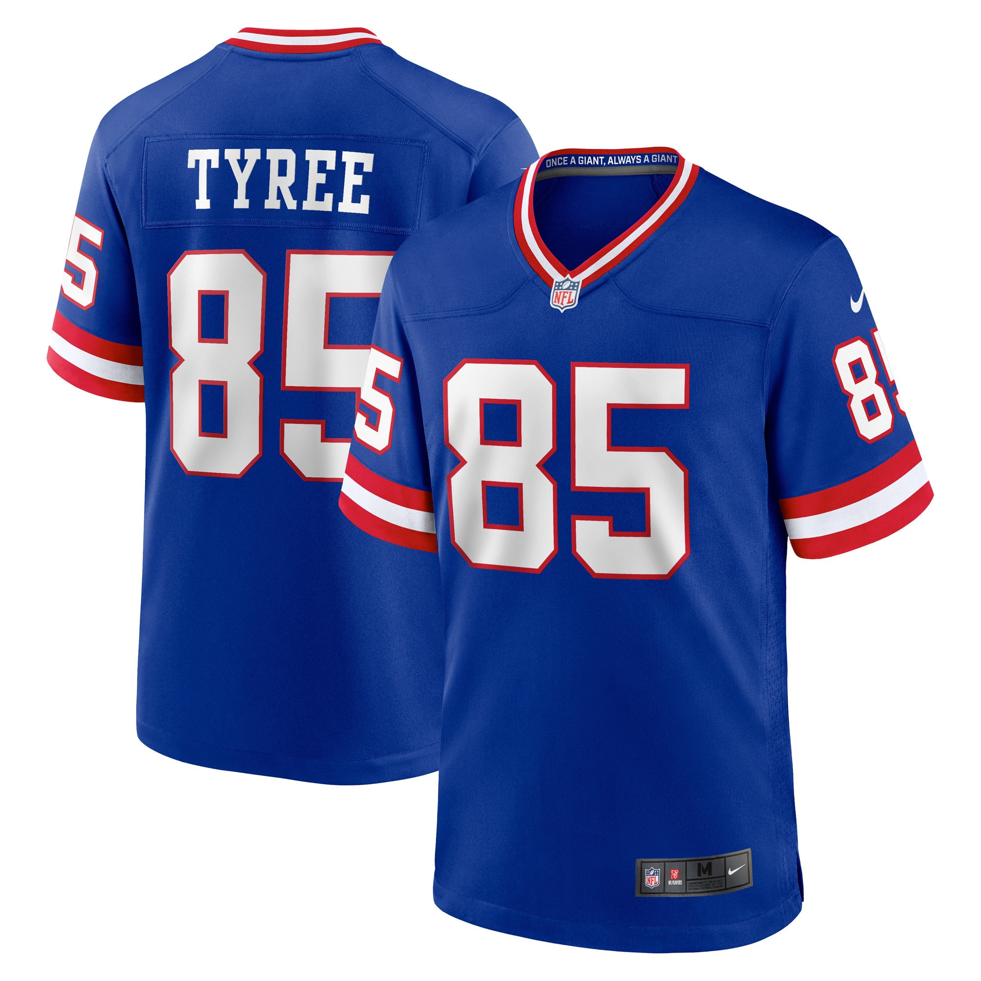 David Tyree New York Giants Classic Retired Player Game Jersey - Royal Nfl