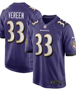 David Vereen Baltimore Ravens Player Game Jersey - Purple