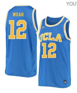 David Wear 12 UCLA Bruins Retro Elite Basketball Youth Jersey - Blue