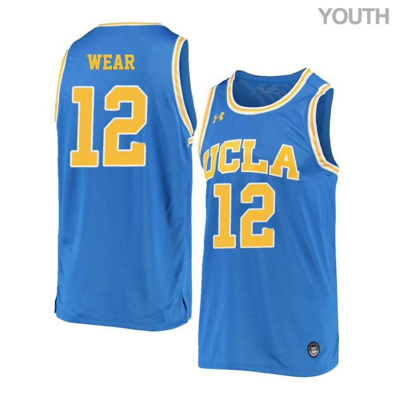 David Wear 12 UCLA Bruins Retro Elite Basketball Youth Jersey - Blue