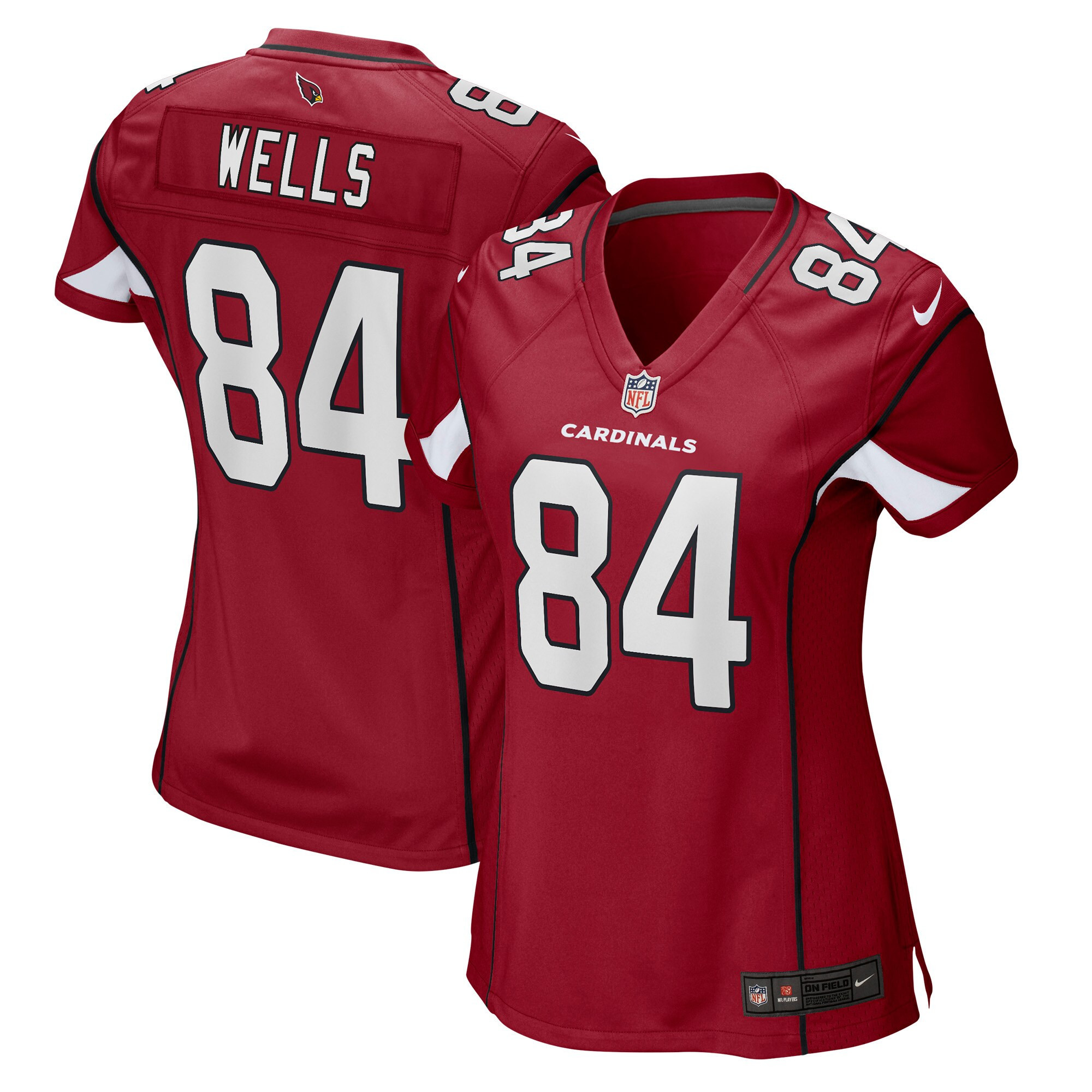 David Wells Arizona Cardinals Womens Game Jersey - Cardinal Nfl