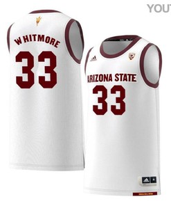 David Whitmore 33 Arizona State Sun Devils Retro Basketball Youth Jersey - White