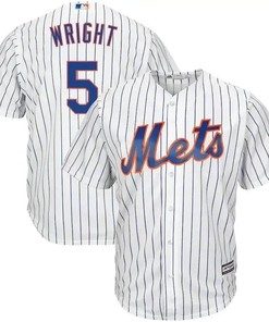 David Wright New York Mets Home Big And Tall Cool Base Player Jersey - White Royal