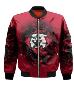 Davidson Wildcats Bomber Jacket Camouflage Vintage  - NCAA
