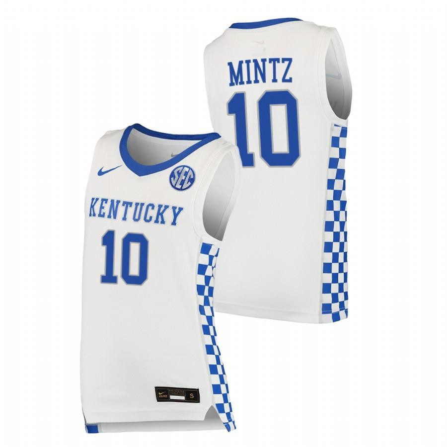 Davion Mintz 10 Kentucky Wildcats 2023 College Basketball Men Jersey - White