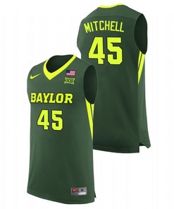 Davion Mitchell 45 Baylor Bears College Basketball Men Jersey - Green