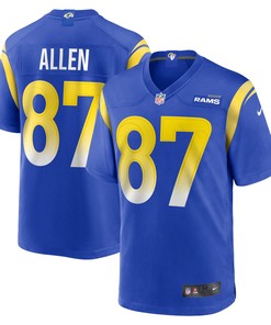 Davis Allen 87 Los Angeles Rams Home Game Jersey - Royal