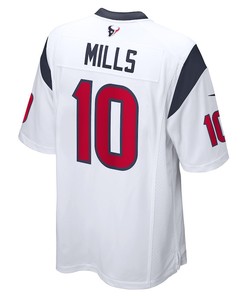 Davis Mills Houston Texans Game Player Jersey - White