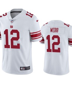 Davis Webb 12 New York Giants White Vapor Limited Jersey