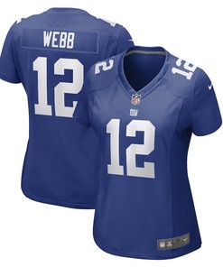 Davis Webb New York Giants Women's Game Player Jersey - Royal