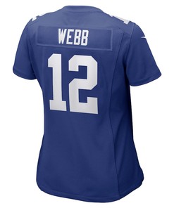 Davis Webb New York Giants Women's Game Player Jersey - Royal