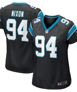 Daviyon Nixon Carolina Panthers Womens Game Jersey - Black Nfl