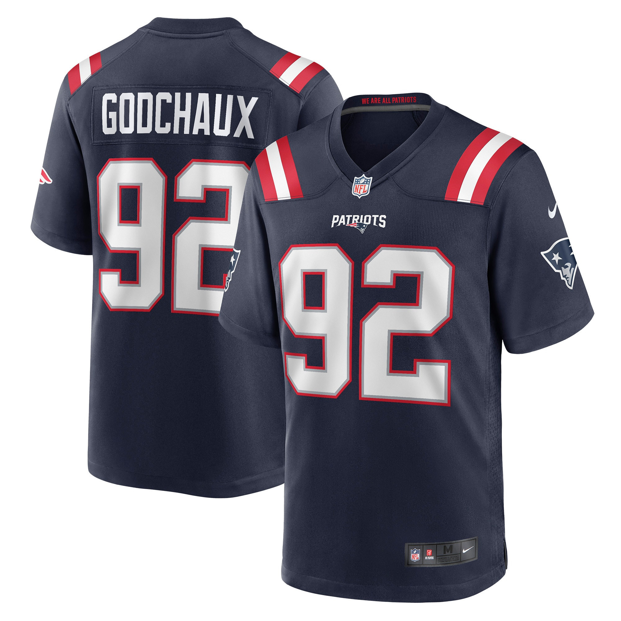 Davon Godchaux New England Patriots Game Jersey - Navy Nfl