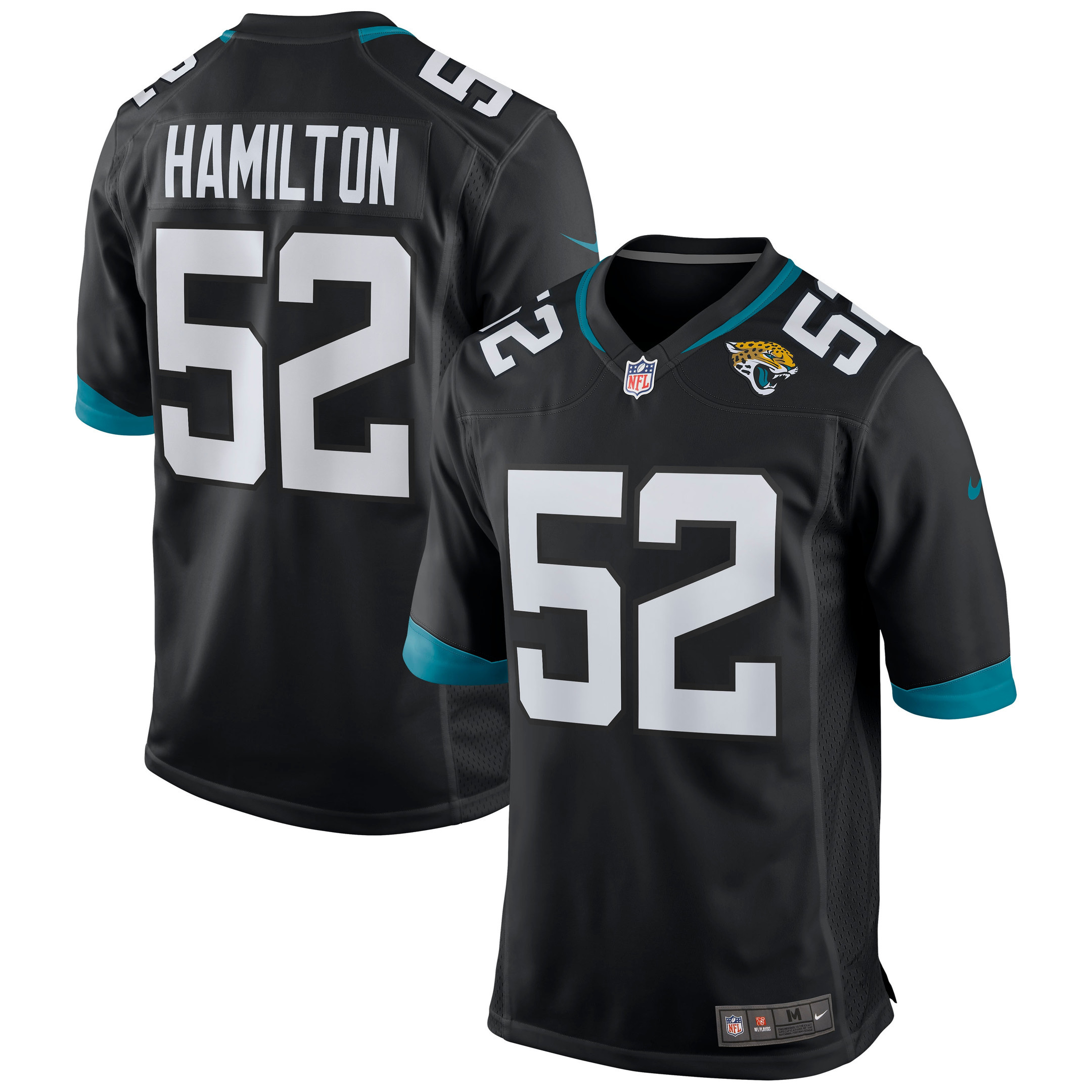 Davon Hamilton Jacksonville Jaguars Game Jersey Black Nfl