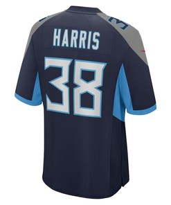 Davontae Harris 38 Tennessee Titans Home Game Player Jersey - Navy