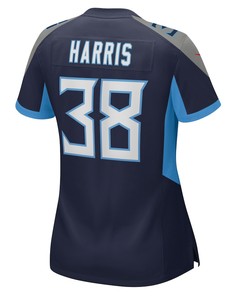 Davontae Harris Tennessee Titans Women's Home Game Player Jersey - Navy