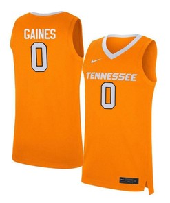 Davonte Gaines 0 Tennessee Volunteers Elite Basketball Men Jersey - Orange