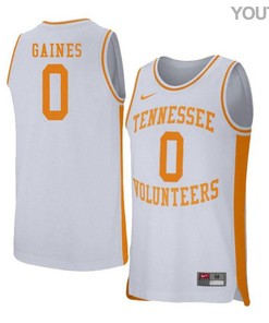 Davonte Gaines 0 Tennessee Volunteers Retro Elite Basketball Youth Jersey - White