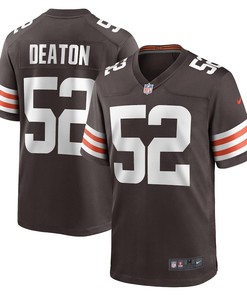 Dawson Deaton Cleveland Browns Game Player Jersey - Brown