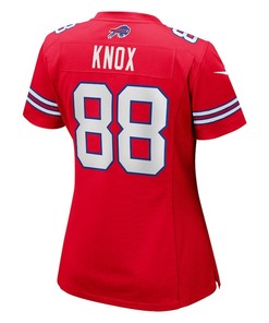 Dawson Knox 88 Buffalo Bills Women's Alternate Game Jersey - Red