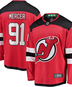 Dawson Mercer New Jersey Devils Fanatics Branded Home Breakaway Jersey - Red Nhl