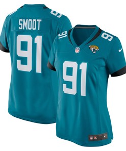 Dawuane Smoot Jacksonville Jaguars Womens Game Jersey - Teal Nfl