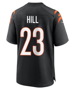 Dax Hill 23 Cincinnati Bengals Super Bowl LVII Champions Men Game Jersey - Black