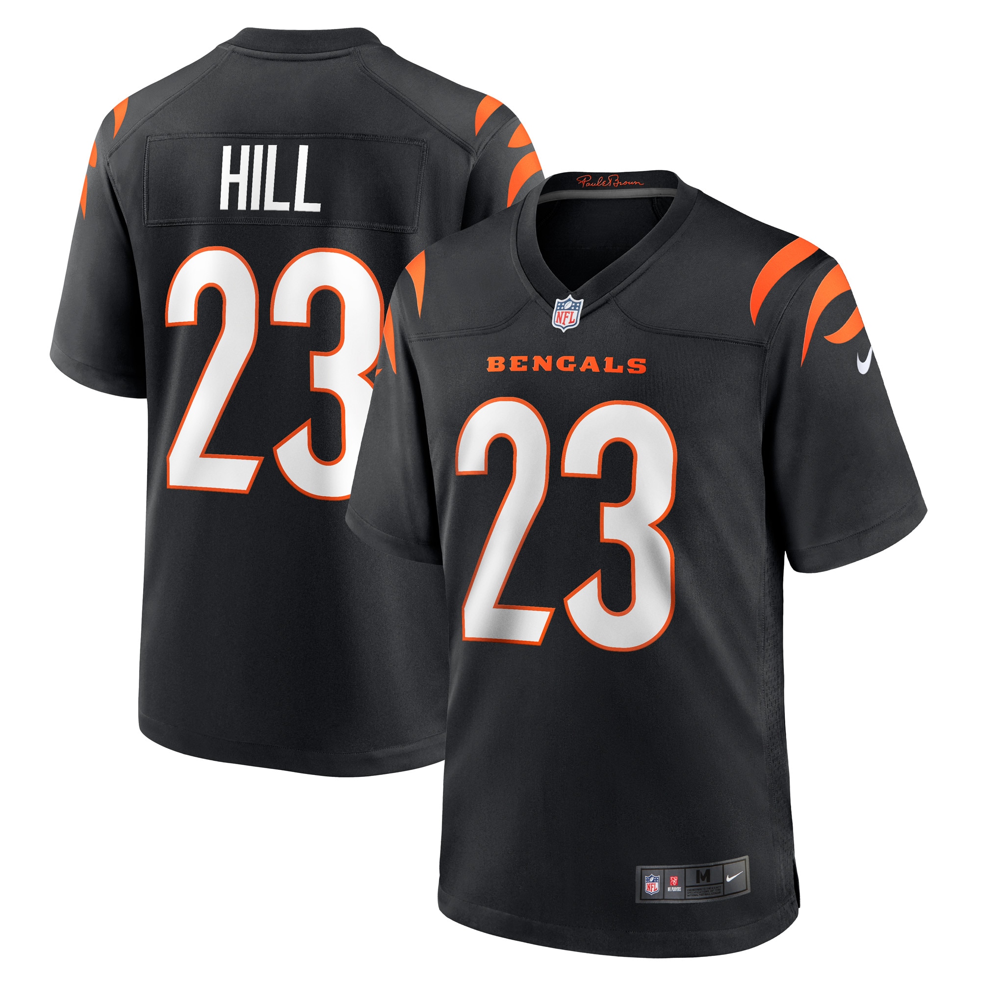 Daxton Hill Cincinnati Bengals 2022 Nfl Draft First Round Pick Game Jersey - Black