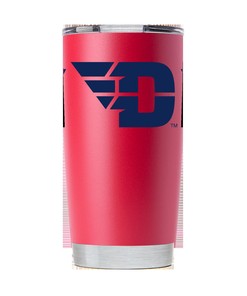 Dayton Red Stainless Steel Tumbler w- Stripes - Dayton Red Stainless Steel Tumbler w- Stripes Gift for Fan
