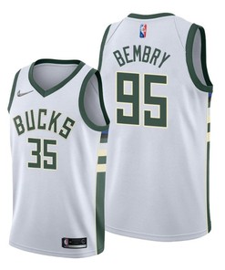 DeAndre' Bembry Milwaukee Bucks 2022 Association Edition Jersey - White - Men Jersey
