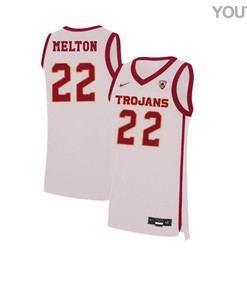 DeAnthony Melton 22 USC Trojans Elite Basketball Youth Jersey - White