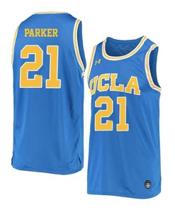 DeEnd Parker 21 UCLA Bruins Retro Elite Basketball Men Jersey - Blue