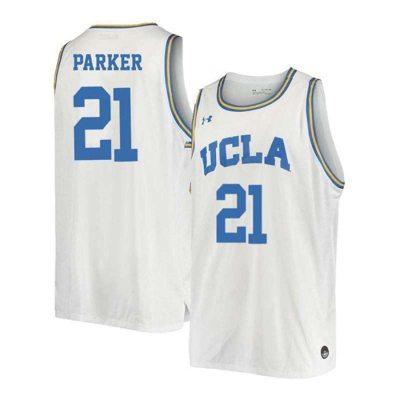 DeEnd Parker 21 UCLA Bruins Retro Elite Basketball Men Jersey - White