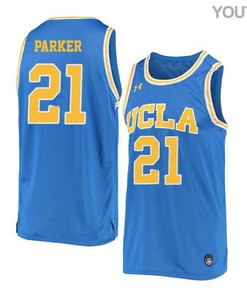 DeEnd Parker 21 UCLA Bruins Retro Elite Basketball Youth Jersey - Blue