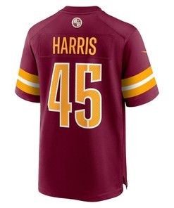 De'Jon Harris Washington Commanders Game Player Jersey - Burgundy