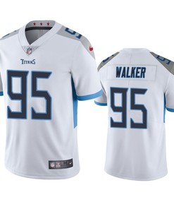 DeMarcus Walker 95 Tennessee Titans White Vapor Limited Jersey