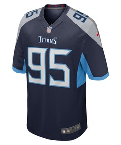DeMarcus Walker Tennessee Titans Game Player Jersey - Navy