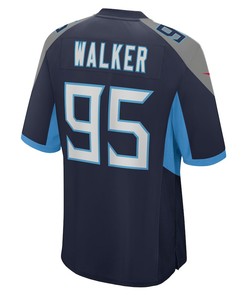 DeMarcus Walker Tennessee Titans Game Player Jersey - Navy