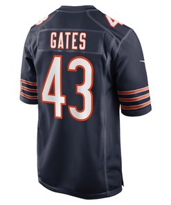 DeMarquis Gates Chicago Bears Game Player Jersey - Navy