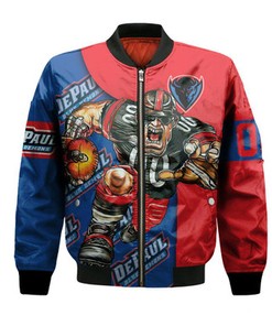 DePaul Blue Demons Bomber Jacket Football Go On - NCAA