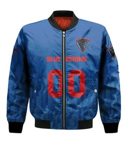 DePaul Blue Demons Bomber Jacket Logo Sport Ombre  - NCAA