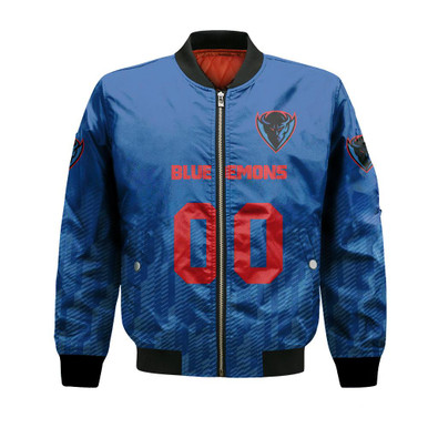 DePaul Blue Demons Bomber Jacket Logo Sport Ombre - NCAA