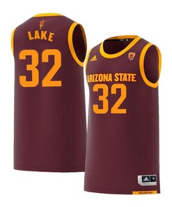 DeQuon Lake 32 Arizona State Sun Devils Retro Basketball Men Jersey - Maroon