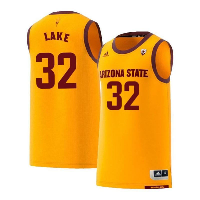 DeQuon Lake 32 Arizona State Sun Devils Retro Basketball Men Jersey - Yellow