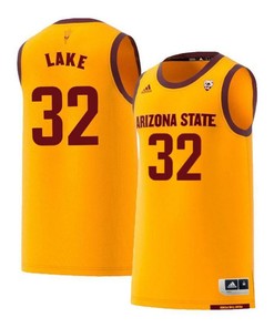DeQuon Lake 32 Arizona State Sun Devils Retro Basketball Men Jersey - Yellow