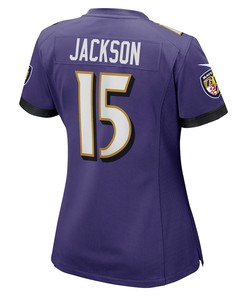 DeSean Jackson 15 Baltimore Ravens Women's Game Player Jersey - Purple