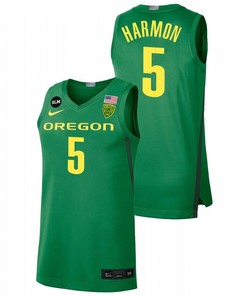 De'Vion Harmon 5 Oregon Ducks 2022 BLM Limited Men Jersey College Basketball Green
