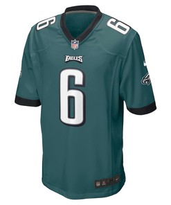 DeVonta Smith 6 Philadelphia Eagles Player Game Jersey - Midnight Green